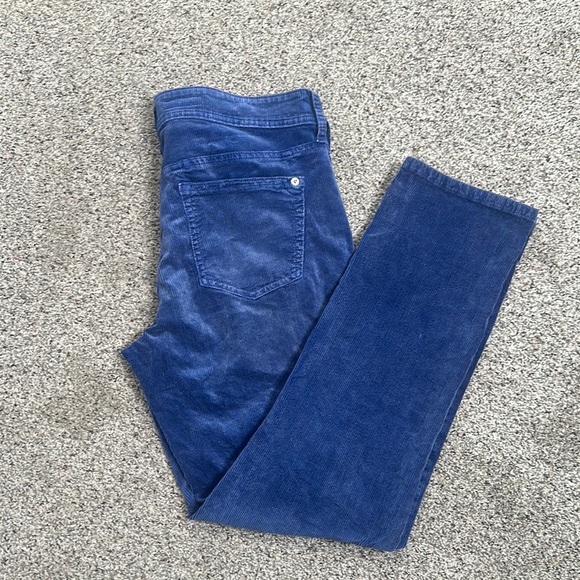 Pilcro anthropology Stylish Blue Corduroy Pants size 29 Tall - Picture 10 of 11